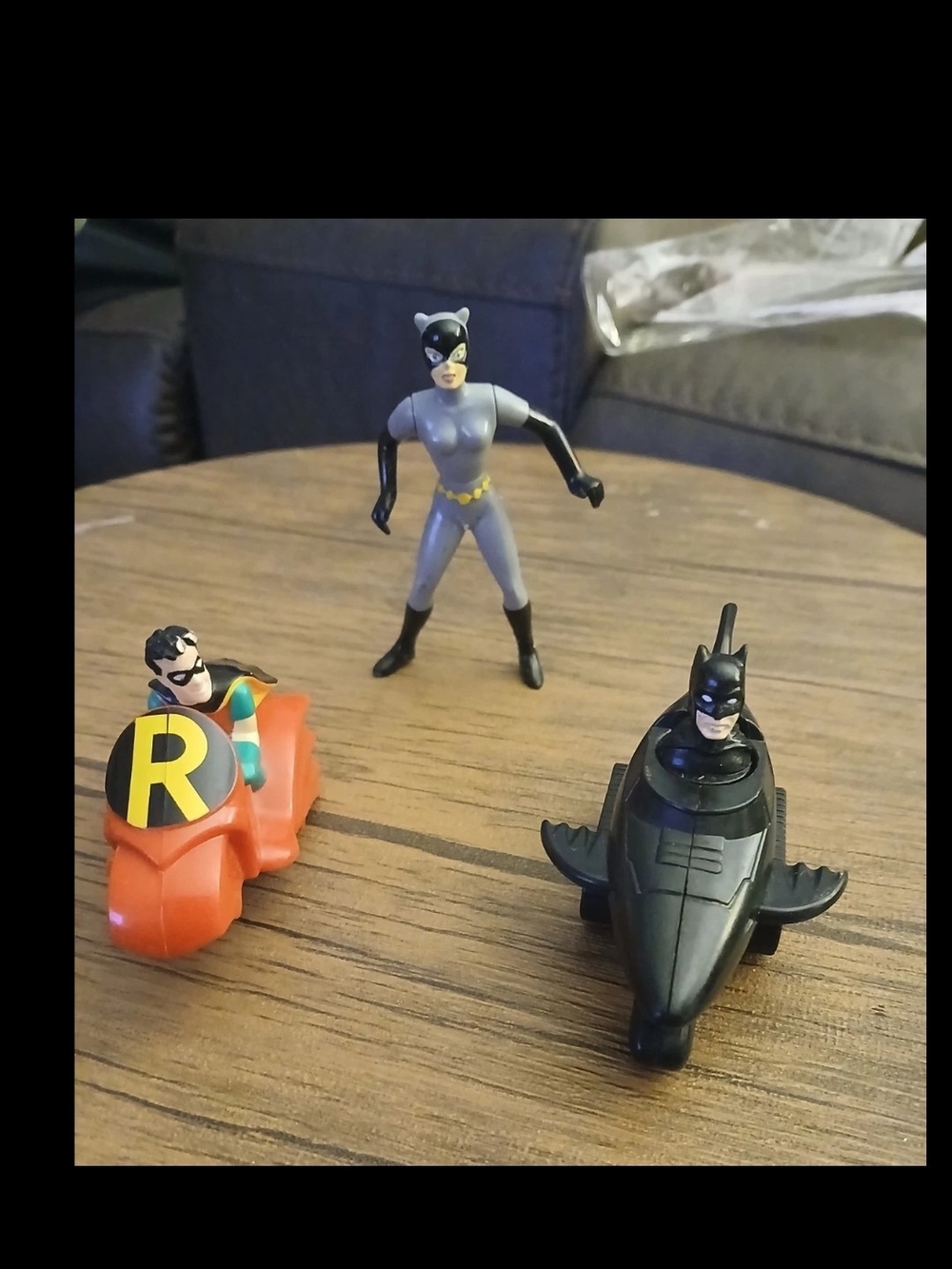 1990s McDonald’s DC Comics Batman Happy Meal Toys Lot Batman Robin Catwoman